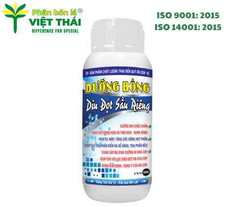 DƯỠNG BÔNG, DÌU ĐỌT SẦU RIÊNG - CUỐNG DAI, HẠN CHẾ RỤNG BÔNG TRÁI NON, TĂNG SỨC SỐNG HẠT PHẤN